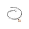 Bracelet de créateur de très qualité bracelet 925 argent plaqué en acier inoxydable Fashion Femmes Bracelet bracelet bracelet Chaîne de perles W299S