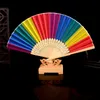 Chiński w stylu Rainbow Fan Han Chińskie odzież Dekoracja przyjęcia weselna Bankiet Bambus Fan Fani Home Salal Decor BH6862 WLY