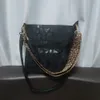 أسود ليوبارد رسول حقيبة قماش شرابة أكياس crossbody مع اثنين من الأشرطة في الهواء الطلق المرأة محفظة عطلة نهاية الأسبوع ليلة واحدة حمل DOM1981