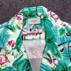 Son Tasarımcı Yeni En İyi Versiyon Yaz Stili Rhude T Shirt Erkek Kadın Flamingo Kaykay Kısa Kollu Yeşil Kuş Moda Pamuk Tees 1PW1