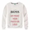 Men mode lange mouw casual sweatshirts aangepaste print hd p o letters voor koppels dames pullover tops warme jas 220713