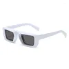 Sunglasses Small Square Women Plastic Frame White Gradient Fashion Brand Designer Glasses UV400Sunglasses