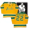 Nik1 California Golden Seals Jersey Blank 27 Gilles Meloche 22 Joey Johnston 7 Reggie Leach 8 Walt Mckechnie Maillots n'importe quel nom et n'importe quel numéro