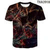 Estate Moda Arte Colore Graffiti 3D T-shirt Ragazzo Ragazza Bambini Casual Uomo Donna Bambini Maglietta stampata Cool Tops Tee 220526