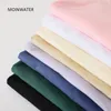 Moinwater Women Women Pattern Pattern Tshirts Lady Cotton Green Summer Tees Lady Khaki Manga curta Tops de rua MT21027 220422