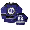 Thr 40Movie Maillots Morris Brown Academy Maillot de hockey Martin Payne Personnalisez n'importe quel nom et numéro de broderie de personnalité Maillot de hockey