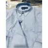 Camisas masculinas blusas de bordado de cavalo superior cor de manga longa de cor sólida fit fit