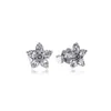 Autentisk 925 Sterling Silver Sparkling Snowflake Stud örhängen Lyx för kvinnor Girls Gift Earring Fit Pandora Fashion Jewelry Brincos 299239C01