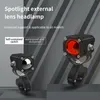 Motorcycle LED phares Projecteur Lens Double couleur stroboscope ATV Scooter Placé de conduite Bulbe Motorcycle Spotligh