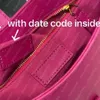 designer kvinna väska handväska handväska med låda äkta rosa plånböcker hobo le5a7 axelväskor lady sacoche vintage tote alligator läder handväskor krokodil dicky0750