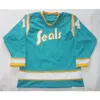 Chen37 C26 Nik1 Vintage California Golden Seals Jim Pappin Hockey Jersey Hafted Dostosuj dowolny numer i koszulki z nazwiskami