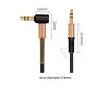 90 Degree 3.5mm male Colorful audio Aux Cables Elbow pair recording line for phone speaker Headphone Mp3 PC Mp4