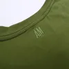 Вышитые зеленые буквы мужчины женская одежда футболка классические футболки для вечеринок на открытые футболки