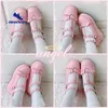 Masywna platforma lolita buty kobieta mieszkanie Sweet Heart Buckle Mary Janes Pink T Pasp Punk Gothic Cosplay 35 43 220714