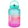 New 2.5L 3.78L Plastic Wide Mouth Gallon Water Bottles With Straw BPA Free Sport Fitness Tourism GYM Travel Jugs Phone Stand