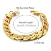 Link Chain Braslet & Braclet 2022 Male Gold Color Stainless Steel Embossing Cuban For Men Hiphop Jewelry DropLinkLink200C