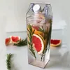 ABD Deposu 17oz Akrilik Temiz Tumbler BPA Ücretsiz Süt Bardakları Süt Kutusu Kapakları Saman Çift Duvar Plastik Çift Duvarlı Vakum Yalıtımlı Taşınabilir Taşınabilir Seyahat Su Şişeleri