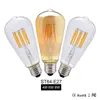 LED 에디슨 전구 램프 8W E27 110V 220V ST64 홈 웨딩 파티를위한 Dimmable Vintage 백열 로맨틱 조명 H220428