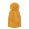 Laine acrylique bonnets casquettes femmes filles tricoté chapeau Skullcap automne hiver chaud élastique tricot casquette Skullies Beanie chapeau femme