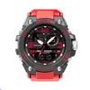 2022 cwp Relojes impermeables Reloj deportivo masculino Marca SMAEL Color rojo LED Electrónica Cronógrafo Fecha automática Reloj de pulsera Deportes al aire libre regalo P1