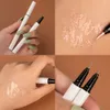 Diamond Glitter färgad eyeliner penna ögon överstrykningsperma vattentät pärla vit ljusna silke morm skugga flytande eyeliner penna makeup