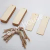 10pcs/set Unfinished Wood Slice DIY Crafts Bookmark Garment Clothing Tag Gift Bags Hanging Label Decor
