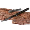 Avancerad flipperfickfolkkniv M390 Stålblad TC4 Titanlegeringshandtag EDC Gift Knives Whit Leather Mante