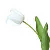 Fiori decorativi Ghirlande Centrotavola di fiori di tulipano artificiale Tulipani finti Gambo lungo Falso per la decorazione di nozze Decorazioni per il giardino di casaD
