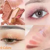 Lidschattenfarben Lidschatten-Palette Schmetterling Lucky Koi Pearl Pailletten Glitzer Matte Make-up-Platte A92637Eye