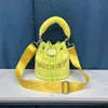 حقائب السهرة أزياء فو الفراء المرأة دلو حقيبة إلكتروني أفخم الكتف crossbody المحافظ حقائب الشتاء مصمم مساء