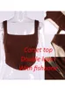 Haute Qualité Corset Top Y2k Femmes Arrivées Doublée Maison de Cb Os Sexy Café Femme Crop Pour Party Club 220422