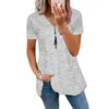 Women's T Shirts Sexy Summer Half Sleeve Lace Shirt Women Casual Zipper V Neck Loose Plus Size Comfortable Sling Elegant Pullover Tops