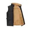 Gilets pour hommes hiver hommes gilet polaire épais gilet chaud vêtements d'extérieur décontracté thermique doux coupe-vent sans manches vestes vêtements pour hommes Luci22