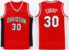 NCAA Davidson Wildcats Stephen Curry College Jerseys 30 Basketball High School Virginia Tech and Knights Red White Navy Team Color University for Sport Fans