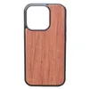 Caso de telefone de telefone de madeira mais novo Caso de celular de madeira de luxo para iPhone 14 máx.