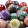 Dekorativa föremål Figurer Natural Crystal Dream Amethyst Ball Polished Globe Massage Reiki Healing Crystals Stone Home Decoration Exq
