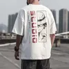 T-shirty koreański styl uliczny retro leniwy wiatr Hip Hop pół rękaw