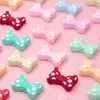 Silicone Polka Dot Bow Beads Bowknot Loose Bead Food Grade Silicone BPA Free DIY Pacifier Clip Baby Accessories Teether Toy