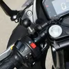 Motosiklet Aynaları M10 Top Montaj Baskı Adaptörü gidon raylı kafa vidası dikiz aynası telefonu Holdermotorcycle MirrorsMotorcycle