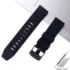 Watch Bands Accessories Men Suitable For 23mm Silicone Sports Strap 3051 3050 3080 4420 8800 Metal Button Hele22