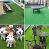 Dywany Zielona sztuczna trawa dywan realistyczna fałszywa mata do ogrodowych/zewnętrznych trawników ogrodowych