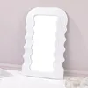 Avrupa Tarzı Fantezi Dekoratif Altın Ayna Masa Neon Pembe Dalgalı Cam Masaüstü Vanity Ultrafragola Ayna