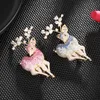 Ontwerper broche vrouwen dame pins pak broches voor vrouw mode sika herten corsage kleurrijke 3a zirkoon vintage elegante luxe jurk Koreaanse stijl pin