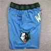 Minnesota''Timberwolves''Män Basketshorts JUST DON Sydda Mitchell and Ness med dragkedja Träningsbyxor Mesh Retro Sportbyxor