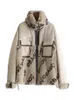 Women's Fur & Faux European Printed Rex Jacket Winter Women Warm Coats Outwear Overcoat LF21054KQNWomen's Women'sWomen's