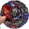 50 Pcs/Lot mixte Anime néon lumière autocollants attaque sur Titan/demon Slayer Graffiti autocollants moto bagages bricolage jouet décalcomanie pour enfant