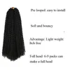 Wholesale Passion Twist Pre-looped Braiding Hair 18" Synthetic Crochet Braid Hair 22 inch Water Wave Passion Pre Twisted Hair