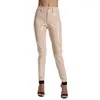 Nouvelle couleur pantalon en cuir PU pantalon féminin sexy célébrité bodycon pantalon crayon y200114