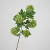 Snöboll blomma faux blommig europeisk hortensia amerikanska simulering snöbollar blomma vit grön hög kvalitet vardagsrum modell dekoration falska blommor