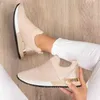 Vulkanize Ayakkabı Sneakers Kadın Ayakkabı Bayanlar Slip-On Düz Renk Sneakers Kadın Spor Örgü Kadınlar için rahat ayakkabılar